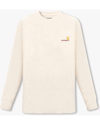 Carhartt - T-shirt With Logo Embroidery, - Lyst