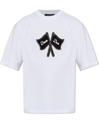DSquared² - T-Shirt With Patch - Lyst