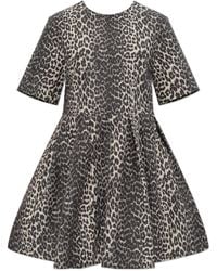 Ganni - Dress With Floral Pattern - Lyst