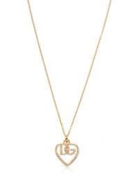 Dolce & Gabbana - Necklace With A Heart-Shaped Pendant - Lyst