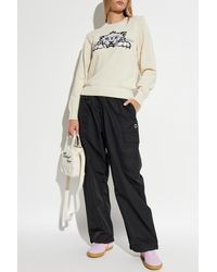 KENZO - Sweater With Colorfully Embroidered Logo - Lyst