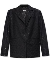 ROTATE BIRGER CHRISTENSEN - Blazer With Shimmering Sequins, - Lyst