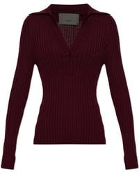 Akep - Wool Long-Sleeved Polo Sweater - Lyst