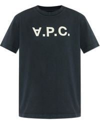 A.P.C. - T-Shirt With Logo - Lyst