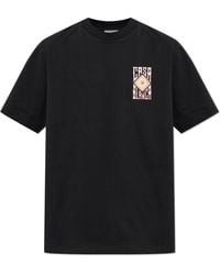 CASABLANCA - T-Shirt With A Colorful Print - Lyst