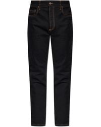 Versace - Jeans With Tapered Legs - Lyst