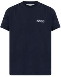 Iceberg - T-Shirt With Logo Applique - Lyst