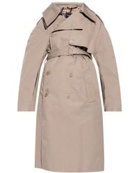Balenciaga - Double-Breasted Trench Coat - Lyst