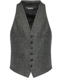 DSquared² - Wool Vest - Lyst
