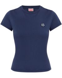 KENZO - T-Shirt With Patch - Lyst