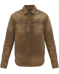 DSquared² - Denim Shirt With Vintage Effect - Lyst