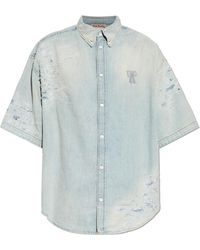 Acne Studios - Denim Shirt With 'Vintage' Effect - Lyst