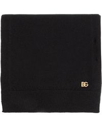 Dolce & Gabbana - Cashmere Scarf With Appliqué - Lyst