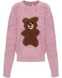 Moschino - Sweater With A Teddy Bear Motif - Lyst
