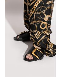 Balmain - Leather Slides With A Buckle - Lyst