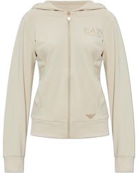 EA7 - Zip-Up Sweatshirt With Logo - Lyst