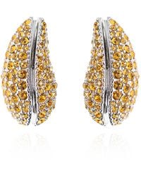 Tory Burch - Earrings With Shimmering Crystals - Lyst