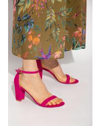 Stuart Weitzman 'nearlynude' Heeled Sandals - Pink