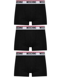 Moschino - Three-Pack Of Boxers With Logo - Lyst