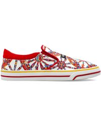 Dolce & Gabbana - 'Dg Sailing' Shoes With 'Carretto' Print - Lyst