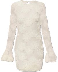ROTATE BIRGER CHRISTENSEN - Lace Dress With Long Sleeves - Lyst
