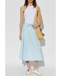 KENZO - Skirt With Logo Patch - Lyst