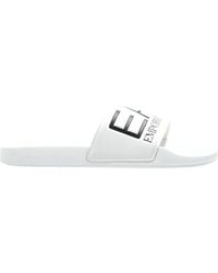 EA7 - Rubber Flip-Flops With Logo - Lyst