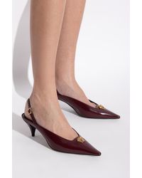 Versace - Leather Heeled Shoes - Lyst