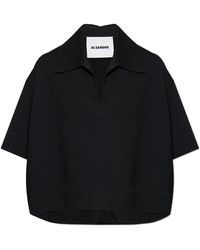 Jil Sander - Loose-Fit Top With A Sweetheart Neckline - Lyst