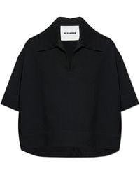 Jil Sander - Loose-Fit Top With A Sweetheart Neckline - Lyst