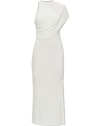 Courreges - Dress With Embroidered Logo - Lyst