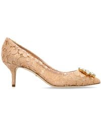 Dolce & Gabbana - Lace High Heel Shoes - Lyst