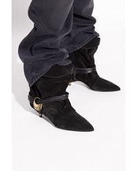 Isabel Marant - Suede Heeled Ankle Boots 'Edrika' - Lyst