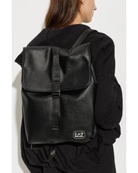 EA7 - Backpack With Logo Patch - Lyst