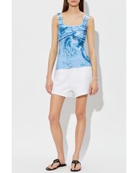 Versace Jeans Couture - Top With Decorative Buckles On The Straps - Lyst
