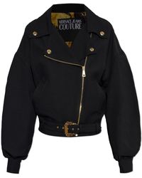 Versace Jeans Couture - Short Jacket With Belt - Lyst