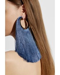 Alaïa - Round Earrings With Tassels - Lyst