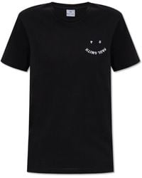 Paul Smith - T-Shirt With Embroidered Logo - Lyst