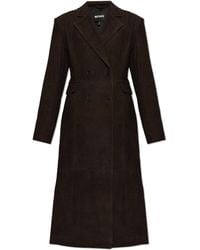 ROTATE BIRGER CHRISTENSEN - Suede Coat - Lyst