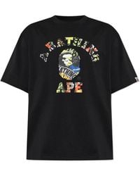A Bathing Ape - T-Shirt With Logo - Lyst