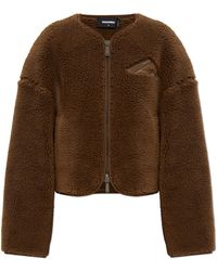 DSquared² - Fleece Jacket With Logo - Lyst