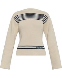 Balenciaga - Sweater With Logo - Lyst