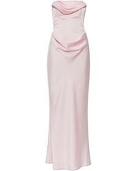 ROTATE BIRGER CHRISTENSEN - Satin Off-Shoulder Dress - Lyst