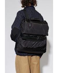 Moschino - Backpack With A Leather Strap - Lyst
