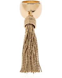 Balmain - Brass Ring With A Dangling Charm - Lyst