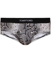 Tom Ford - Cotton Briefs With Animal Motif - Lyst