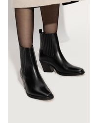 Samsøe & Samsøe - ‘Sophia’ Leather Boots - Lyst