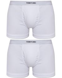 Tom Ford - Two-Pack Of Cotton Boxer Briefs With Logo - Lyst
