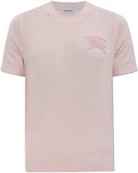 Burberry - Short-Sleeved Cardigan 'Anisa' - Lyst