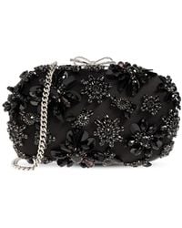 Self-Portrait - Clutch With Shimmering Crystals - Lyst